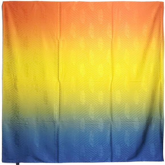 NWT Double Sided Silk Scarf 52"x52" Large Square Shawl Wrap XiangYunSha 3509 - Picture 1 of 12